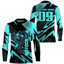 Load image into Gallery viewer, Personalized Motocross Jersey UPF30+ Kid Adult Off-road Dirt Bike Long Sleeves MX Racing NMS1143