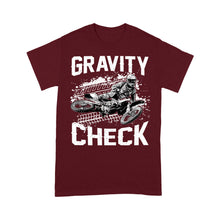 Load image into Gallery viewer, Dirt Bike Men T-shirt - Gravity Check - Cool Extreme Motocross Biker Tee, Off-road Dirt Racing for Rider Dad Papa| NMS196 A01