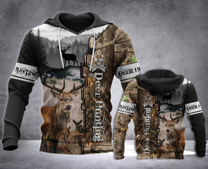 Deer Hunting Camo 3D All over Print Hoodie Plus Size - NQS67