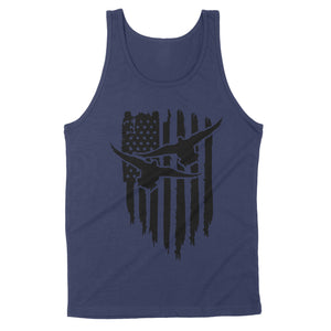 Duck Hunting American Flag Clothes, Shirt for Hunting NQS121 - Standard Tank