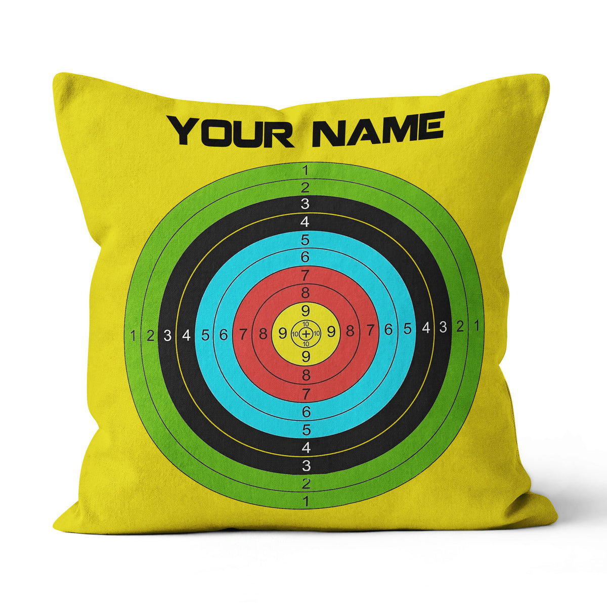 Archery 3d Target Custom Lime Green Archery, Best Archery Throw Pillows TDM0762
