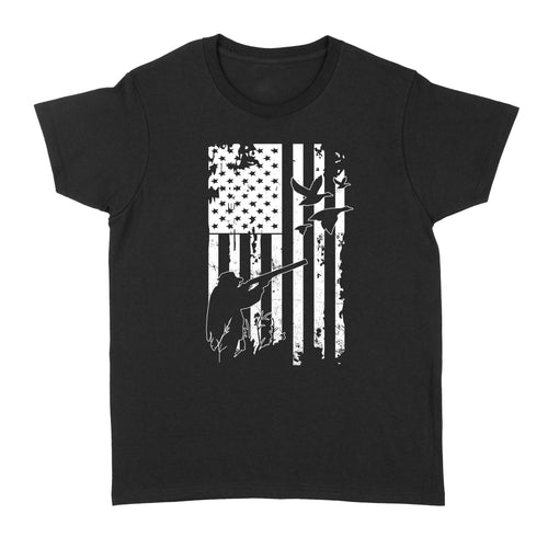 White American flag duck hunting legend hunter NQSD248 - Standard Women's T-shirt