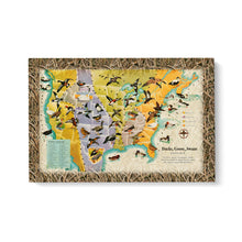 Load image into Gallery viewer, Ducks goose swans fly US map Matte Canvas (1.25&quot;)