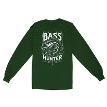 Load image into Gallery viewer, Long Sleeve - Bass hunter fishing shirt gift for fisherman A56