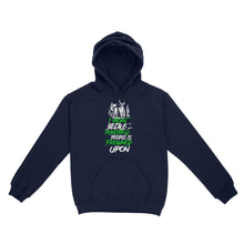 Load image into Gallery viewer, I hunt because punching people is frowned upon funny hunting hoodie TAD02
