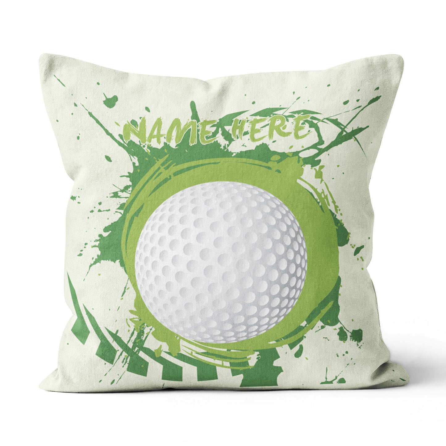 Colorful Green Splash Golf Ball Custom Pillow Personalized Golf Gifts LDT1205