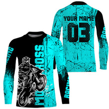 Load image into Gallery viewer, Personalized Motocross Jersey UPF30+ Kid Adult MX Racing Shirt Dirt Bike Off-road NMS1187