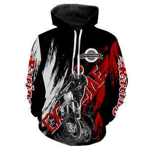 Adult Motocross Hoodie UV Custom Red Dirt Bike Hooded Jersey Off-Road Motorcycle Hoodie Men Women PDT446