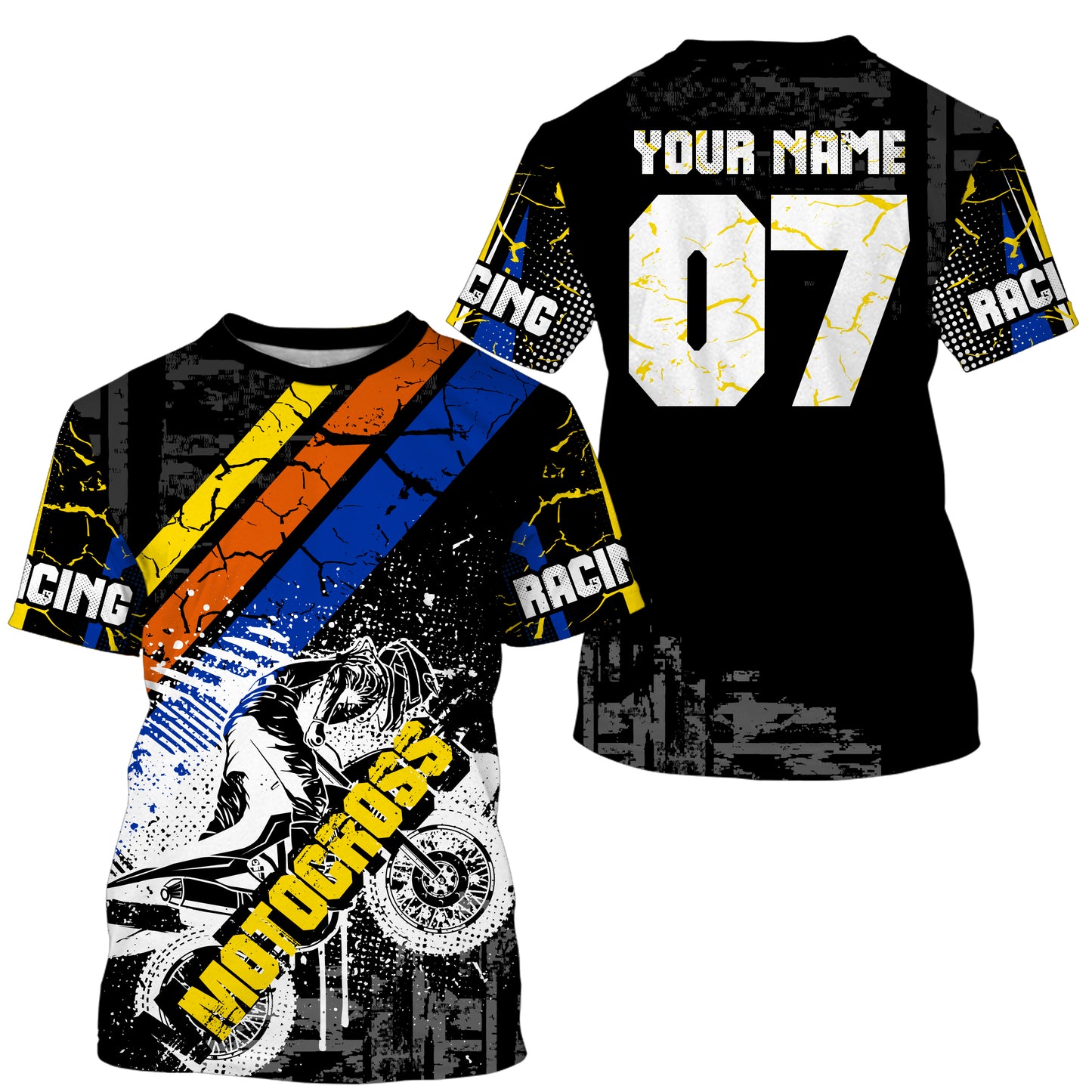 Black MX jersey custom kids men women Motocross racing UPF30+ dirt bike off-road shirt motorcycle PDT129