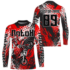 MotoX riding jersey extreme kid&adult UPF30+ personalized Motocross off-road long sleeves shirt PDT251