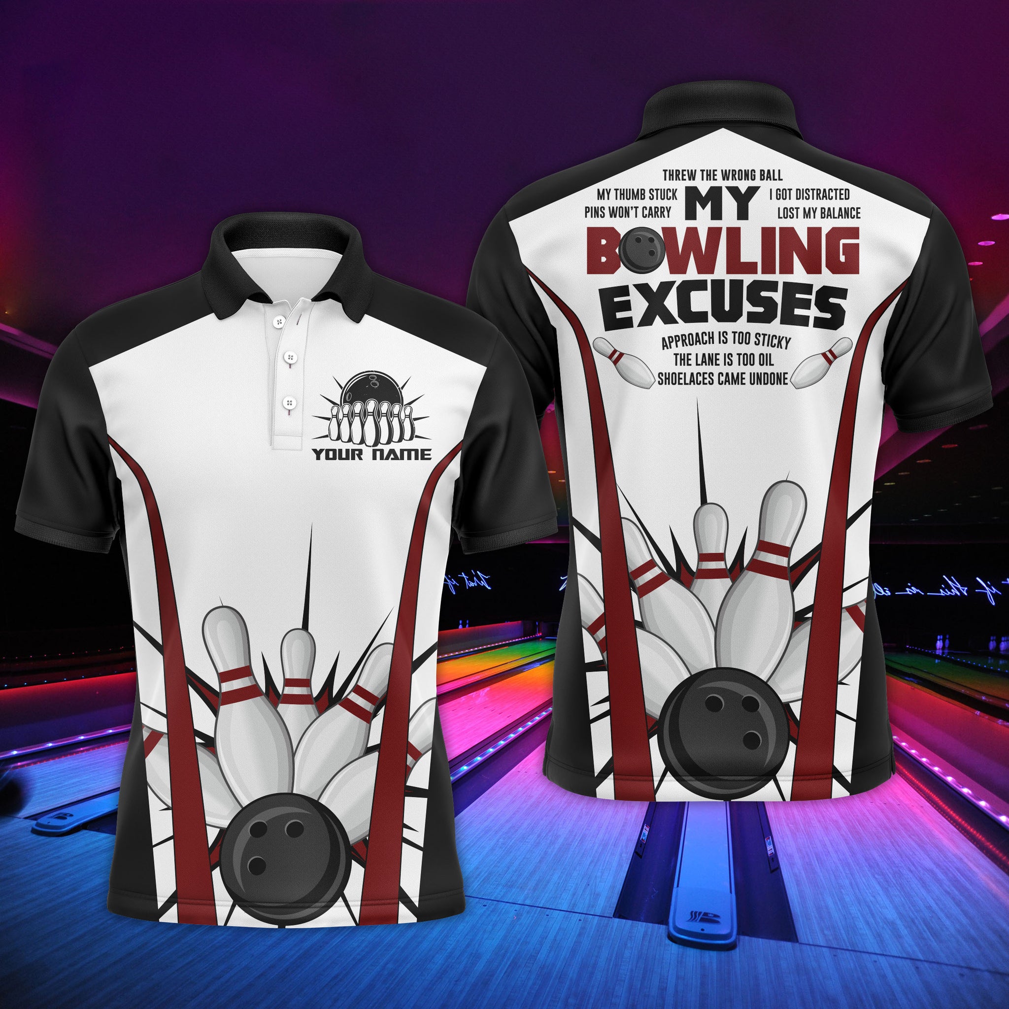 Personalized Bowling Shirts for Men, Bowling Shirt, Funny Men's