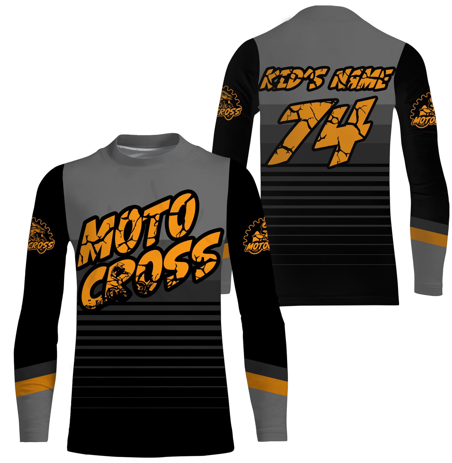 Dirt bike jersey youth&adult personalized black MX racing UV Motocross shirt off-road motorcycle PDT156