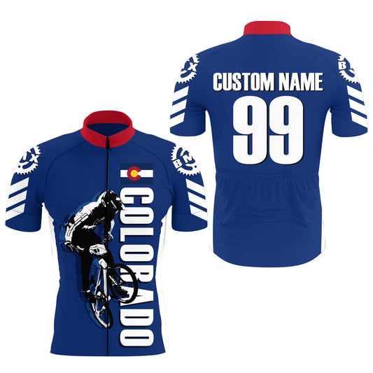 CO Colorado Cycling Jersey Mens Womens BMX Custom Cyclist Shirt Bicycle Riders Cross Country Biking| NMS796