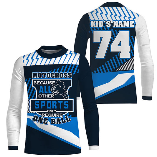 Funny Motocross Jersey Personalized UV Protective Dirt Bike MX Racing Long Sleeves Kid Adult NMS1161