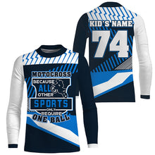 Load image into Gallery viewer, Funny Motocross Jersey Personalized UV Protective Dirt Bike MX Racing Long Sleeves Kid Adult NMS1161
