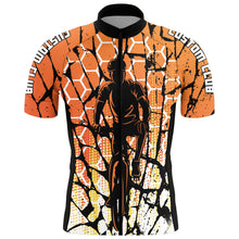 Load image into Gallery viewer, Custom Orange Cycling Jersey MTB BMX Mens Long&amp;Short Sleeve Bicycle Riding Shirt Road Moutain Biking| NMS784