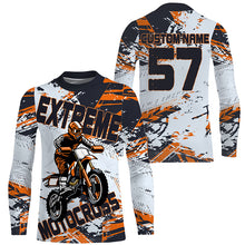 Load image into Gallery viewer, Kid men women extreme Motocross racing jersey UPF30+ custom Dirt Bike off-road shirt motorcycle PDT412