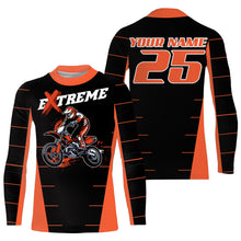 Load image into Gallery viewer, Personalized Men Kids MX Motocross Jerseys Dirt Bike Racing Shirt Riding Orange UPF30+ Motorcycle PDT146