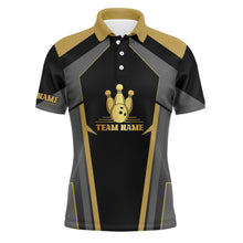 Load image into Gallery viewer, King Pin Custom Bowling Shirt for Men, Team Bowling Polo Short Sleeve, 3D Print Men Bowlers Shirt NBP16