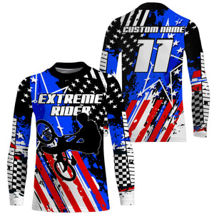 Personalized BMX jersey Adult kid American bike shirts UPF30+ bicycle clothes USA Cycling gear| SLC81