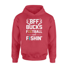 Load image into Gallery viewer, BFF bucks football and fishing - Standard Hoodie