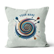 Load image into Gallery viewer, Spiral Dartboard Custom Pillow Personalized Darts Gifts For Dart Player LDT1163