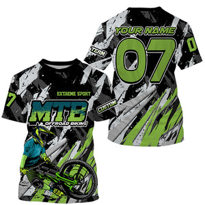 Personalized MTB racing jersey UPF30+ kids adult mountain bike shirt boys girls cycling jersey| SLC270
