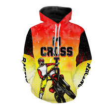 Load image into Gallery viewer, Personalized Motocross Hoodie Adult UV Dirt Bike Hooded Jersey Pullover Hoodie Racing Motorcycle PDT428