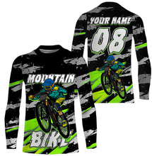 Load image into Gallery viewer, Kids mountain bike jersey UPF30+ MTB shirt mens cycling jersey boys girls riding jersey biking top| SLC268