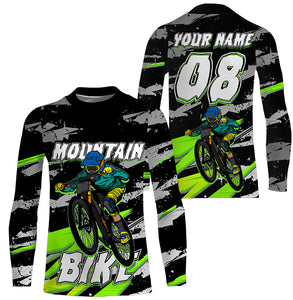 Kids mountain bike jersey UPF30+ MTB shirt mens cycling jersey boys girls riding jersey biking top| SLC268