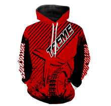 Load image into Gallery viewer, Red Motocross Hoodie UV Custom Adult Dirt Bike Hooded Jersey Pullover Hoodie Off-Road Motorcycle PDT429