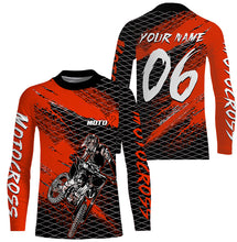 Load image into Gallery viewer, Custom Orange MX Jersey Youth Men Women UPF30+ Dirt Bike Motocross Jersey Racing Shirt Extreme PDT373