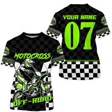 Load image into Gallery viewer, Dirt bike jersey youth adult flag racing custom Motocross UPF30+ MX off-road extreme long sleeves PDT234