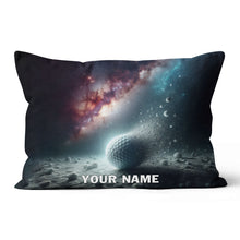 Load image into Gallery viewer, Golf Balls In Space Custom Golf Throw Pillow Personalized Golf Gifts LDT1155