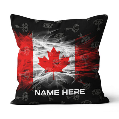 Personalized Archery Canada Flag Pillows, Patriotic Archery Throw Pillow TDM0836