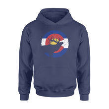 Load image into Gallery viewer, Colorado Elk Hunting Hoodie: CO State Flag Hunter hoodie - NQSD232