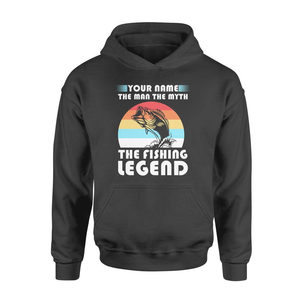 Custom name the man the myth the legend 1970s vintage retro personalized gift - Standard Hoodie