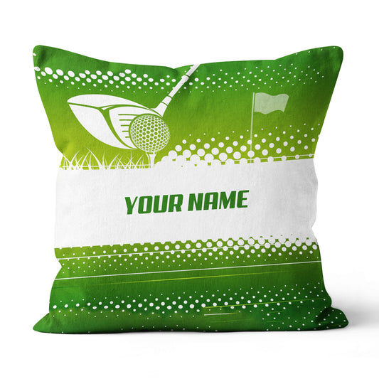 Golf Game Green Background Custom Golf Pillow Personalized Golf Gifts LDT1093