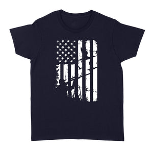 Duck Hunting American Flag Clothes, Shirt for hunter NQSD239 - Standard Women's T-shirt