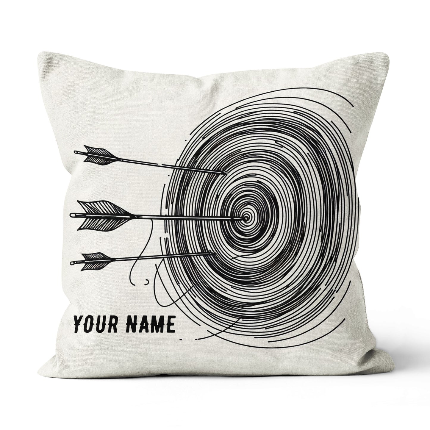 Personalized Continuous Line Target Archery Pillow, Archery Gifts Ideas VHM0905