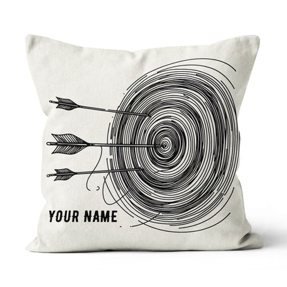 Personalized Continuous Line Target Archery Pillow, Archery Gifts Ideas VHM0905