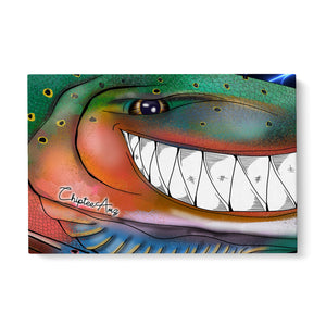Trout fly fishing art Matte Canvas ChipteeAmz's art Rainbow trout fish wall art AT033