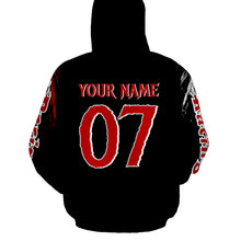 Load image into Gallery viewer, Adult Motocross Hoodie UV Custom Red Dirt Bike Hooded Jersey Off-Road Motorcycle Hoodie Men Women PDT446