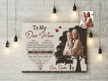 Load image into Gallery viewer, Personalized Mom Canvas - To My Dear Mom Mother's Day Canvas Gift, I Love You Mom Birthday Christmas| N2460