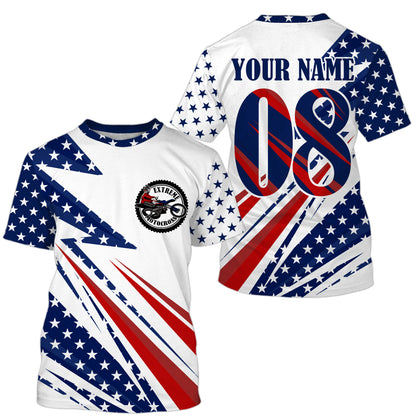 Motocross off-road jersey custom dirt bike kid&adult UPF30+ MX American Flag motorcycle shirt PDT201