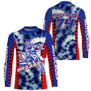 Custom racing jersey for Motocross UPF30+ MX youth kid adult shirt biker off-road motorcycle PDT81