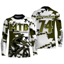 Load image into Gallery viewer, MTB jersey youth UPF30+ mountain biking shirt kids cycling jersey mens bicycle clothes boys girls| SLC260