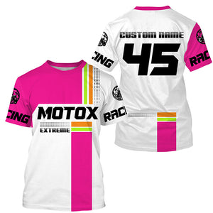 Extreme custom dirt bike riding jersey girls women UPF30+ motocross youth off-road shirt PDT268