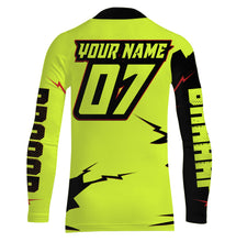 Load image into Gallery viewer, Brap kids custom Birthday Motocross jersey UPF30+ dirt bike boys girls youth MX racing long sleeve NMS1069