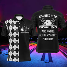 Load image into Gallery viewer, Personalized Men Polo Bowling Shirt, Just Need to Go Bowling Men Bowlers Jersey NBP70